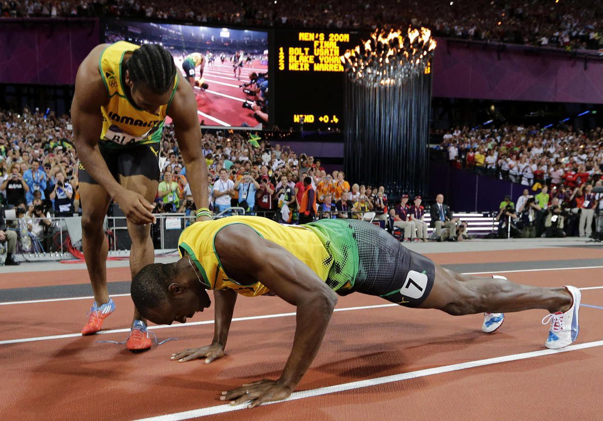 Usain Bolt 1st with 2 golds in 200; leads Jamaican sweep – Deseret News, image size:1200x838