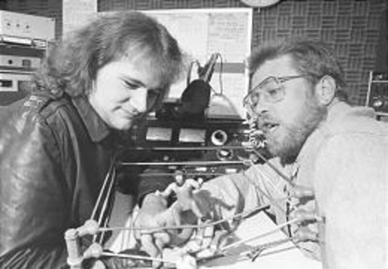 DJs Kerry Jackson and Bill Allred were the "Fun Pigs" at KJQ in the mid-1980s; now they're at KXRK.