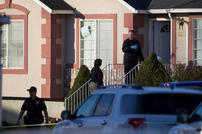 FILE - Emergency personnel were on scene following an “officer involved critical incident” in which an adult male suspect was killed on Sunday, April 8, 2018, at near the intersection of 3580 S and 2140 W in West Valley City.