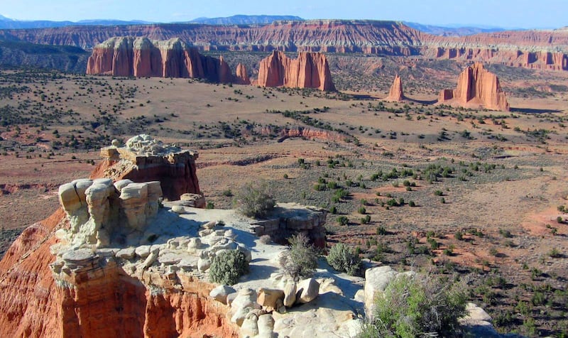 Cathedral Valley inside Capitol Reef National Park in southern Utah.