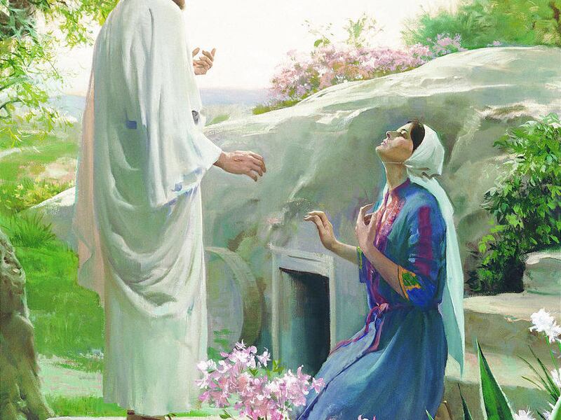 Resurrection. Images of life of Christ and His miracles.