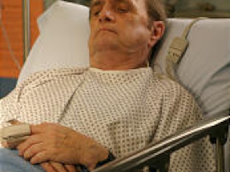 Bob Newhart guest stars as a patient in three episodes of "ER."