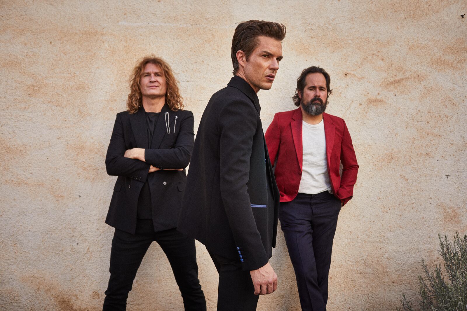 Dave Keunig, Brandon Flowers and Ronnie Vannucci of The Killers.