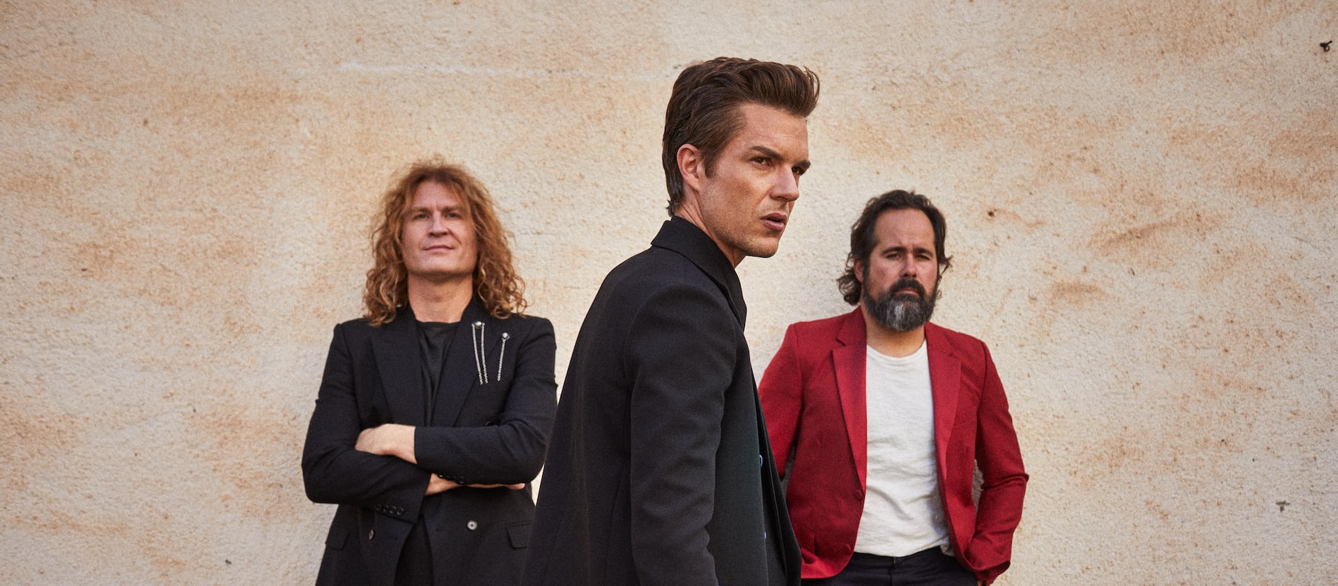 Dave Keunig, Brandon Flowers and Ronnie Vannucci of The Killers.