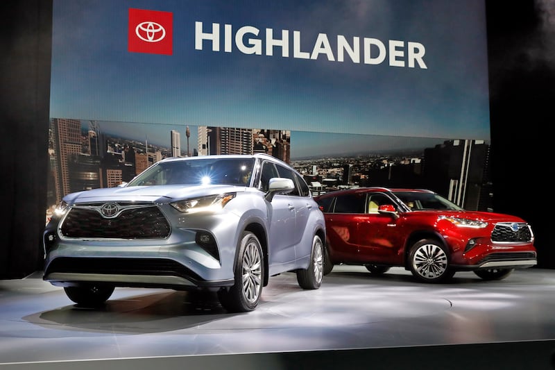 The 2020 Toyota Highlander.