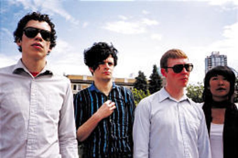 Brad MacKinnon, left, Jack Duckworth, Chris Frey and Lyndsay Sung are Radio Berlin. The band is slowly coming into its own.