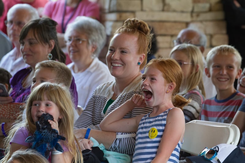 Audience members at a previous Timpanogos Storytelling Festival.