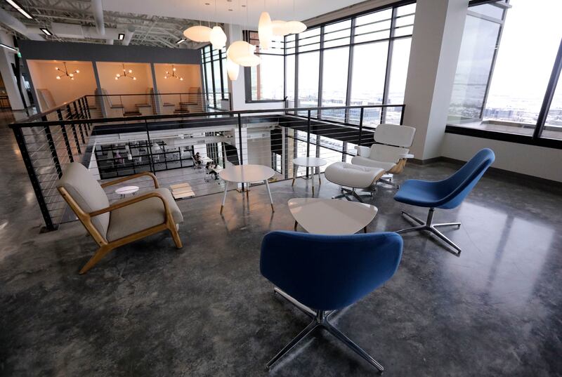 A meeting space at Canopy in Lehi is pictured on Wednesday, Jan. 23, 2019.