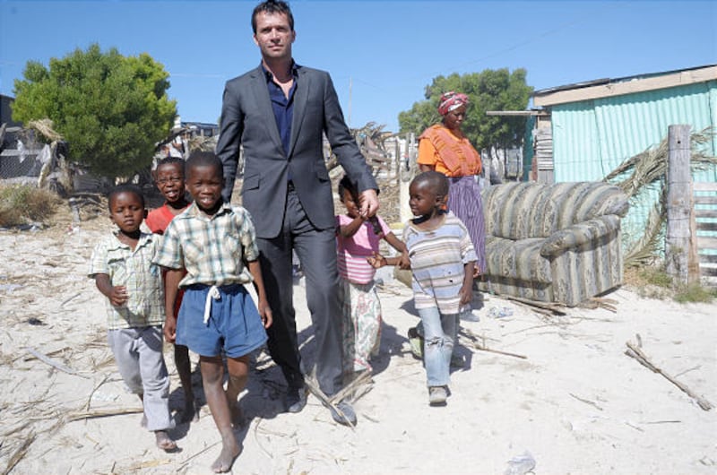 James Purefoy, center, stars as Teddy Rist in "The Philanthropist."