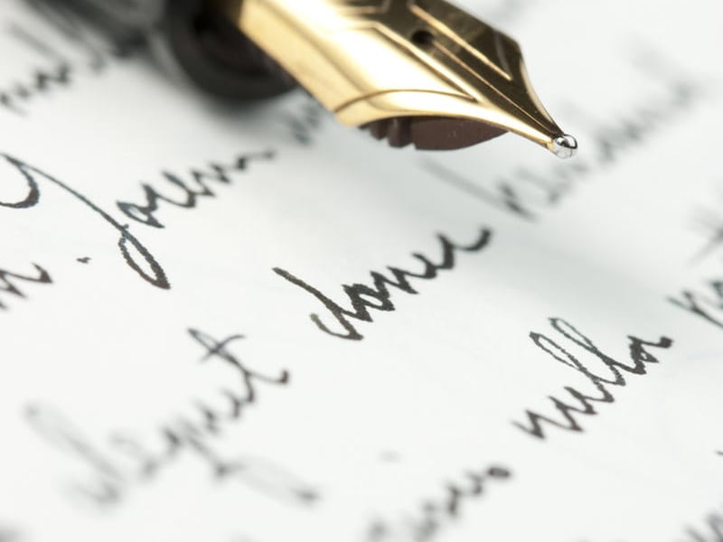 Jerry Johnston's parents exchanged handwritten letters — penned in cursive — during the war.