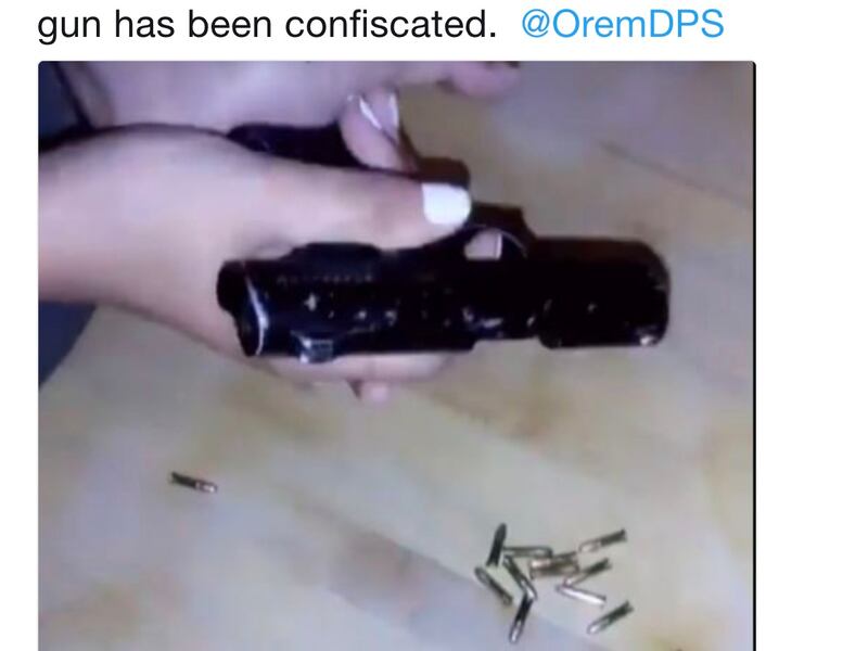 Orem police have arrested a 17-year-old girl who they say posted an Instagram video of herself loading a gun and pointing it at a camera with the caption, "You ready for your first and last day of school?"