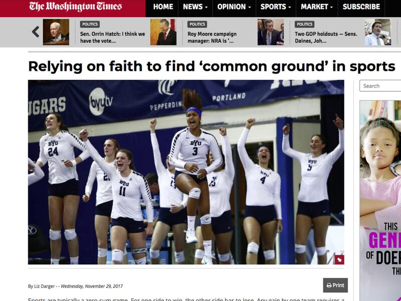 Liz Darger, a BYU athletics administrator, recently described the program's increased focus on diversity and inclusion for race and ethnicity, LGBTQ, and persons of other faiths in an article for WashingtonTimes.com.