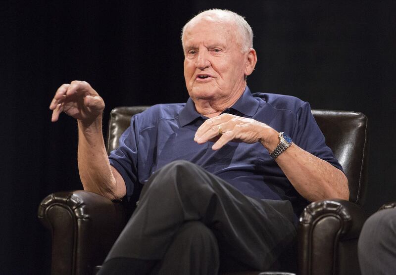 Former BYU Football Coach Lavell Edwards participates in the taping of "Lavell Edwards and the BYU Quarterback Factory" for BYUtv during the 2013 BYU football media day on June 26, 2013 at the BYU Broadcast Building.