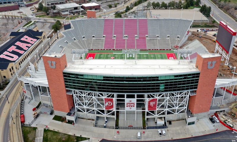 View of Rice-Eccles Stadium in Salt Lake City