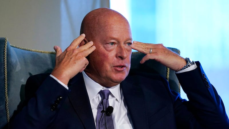 Disney CEO Bob Chapek in Boston.