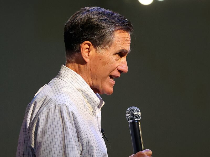 Sen. Mitt Romney speaks at RevRoad in Provo.