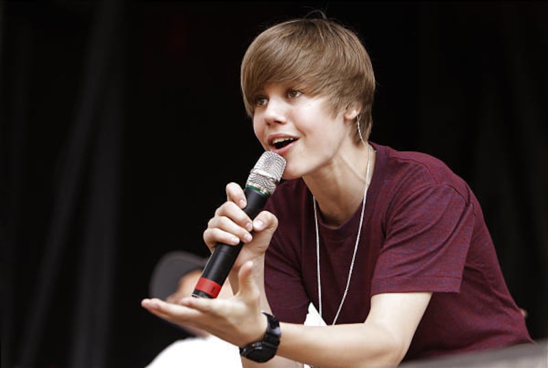 Canadian pop star Justin Bieber
