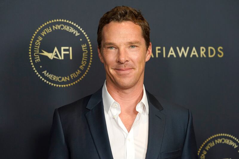 Benedict Cumberbatch arrives at the AFI Awards Luncheon in Beverly Hills, Calif.