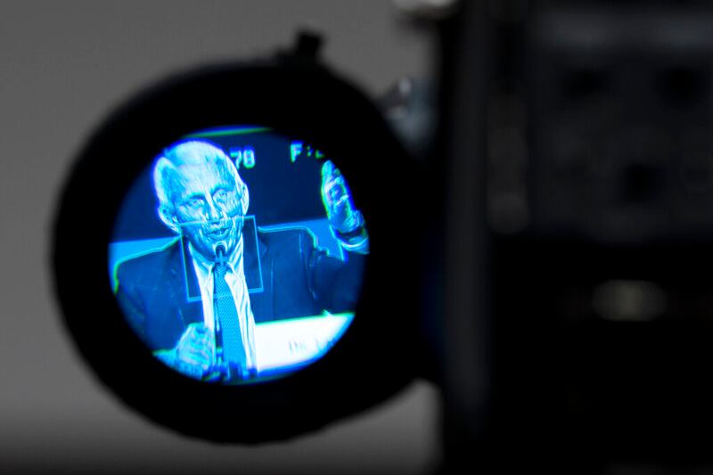 Dr. Anthony Fauci, director of the National Institute of Allergy and Infectious Diseases and chief medical adviser to the president, on Capitol Hill in Washington.