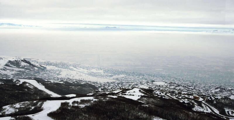 Looking over the Salt Lake Valley with the winter inversion blanketing the valley Tuesday, Jan. 7, 2013.