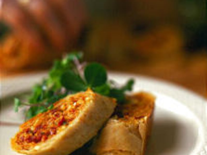 Fennel and chorizo strudel is alternative to everyday meat and potatoes.