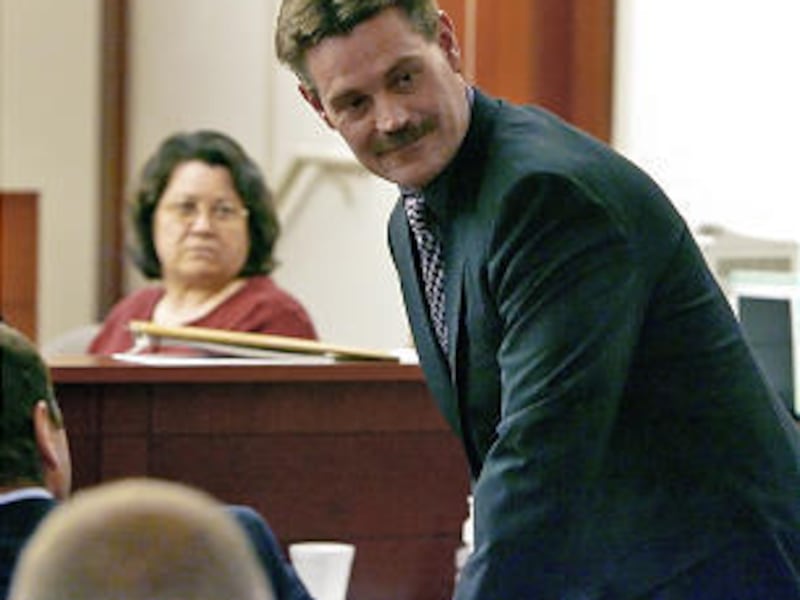 Dan L. Petersen, in court on Thursday, was acquitted by an eight-member jury of killing 14-year-old Tiffany Hambleton in early 1986.