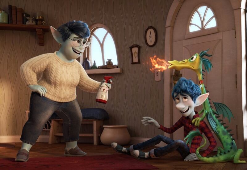 Julia Louis-Dreyfus stars as the mother of two teenage elf boys (played by Chris Pratt and Tom Holland) in Pixar's upcoming "Onward" movie.