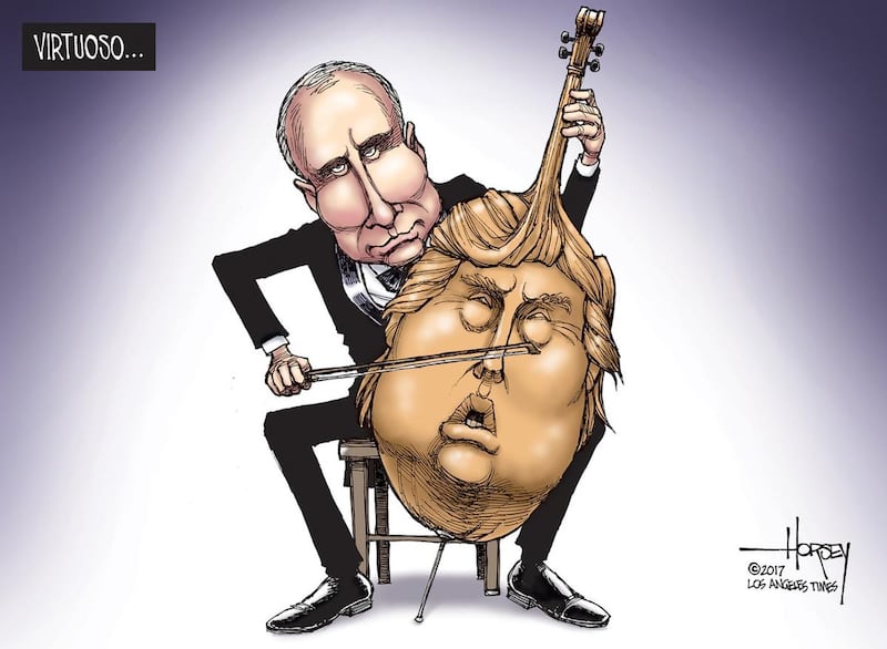 A political cartoon