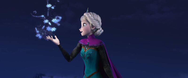 Elsa in “Frozen.”