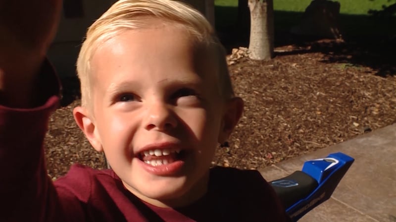 Gunner Watts, 3, talks about escaping unnoticed from a Kaysville preschool on Monday, Sept. 10, 2018.