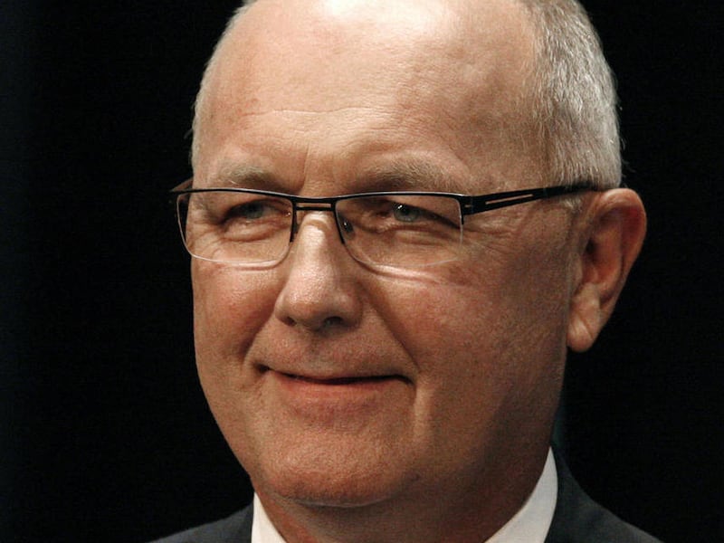 FILE - In a July 13, 2010 photo, Republican gubernatorial candidate Pete Hoekstra debates in Rochester, Mich. U.S. Senate candidate Hoekstra is planning to air his campaign's first television ad during the Super Bowl on Sunday. The former congressman issu