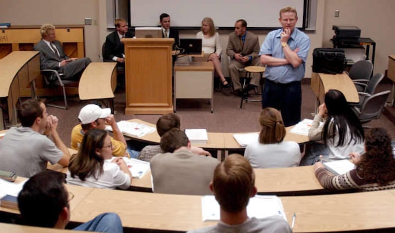 Doug Dean teaches a class to undergrads in the BYU Marriott School of Management. An independent accounting publication ranked the school as No. 3 on a list of the nation's 50 best accounting undergraduate programs. The list also included the University