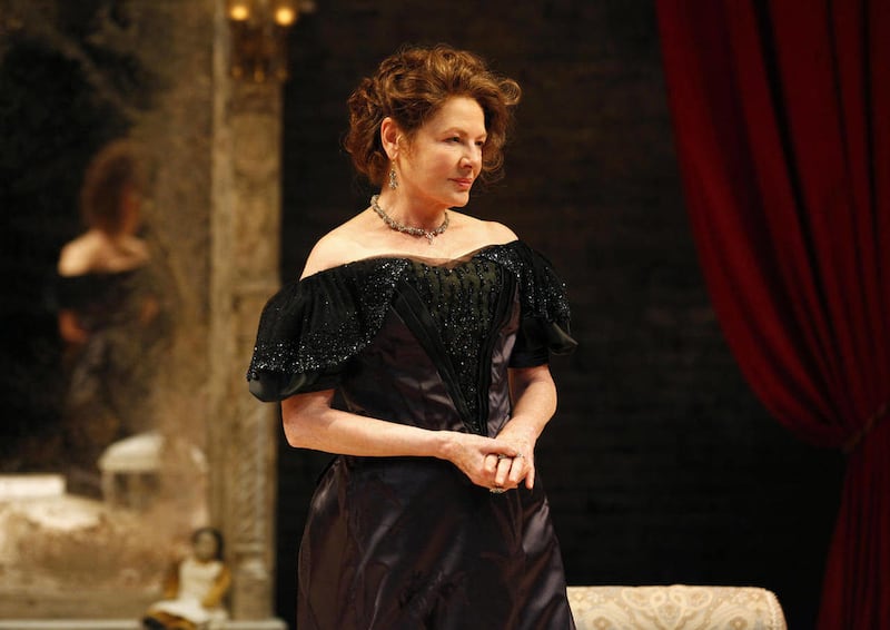 In this theater publicity image released by The Publicity Office, Dianne Wiest is shown in a scene from Anton Chekhov"™s "The Cherry Orchard," performing off-Broadway at the Classic Stage Company in New York.
