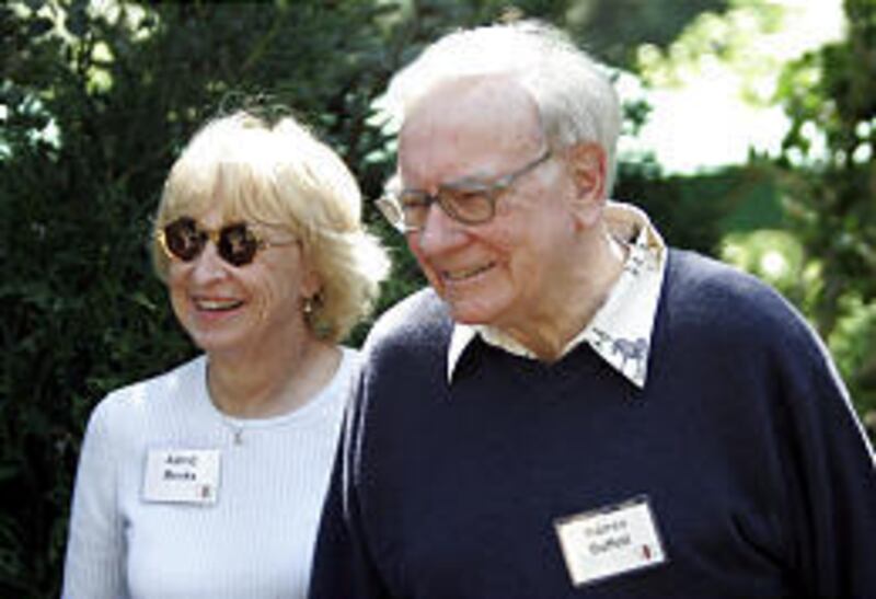 Astrid Menks and Warren Buffett