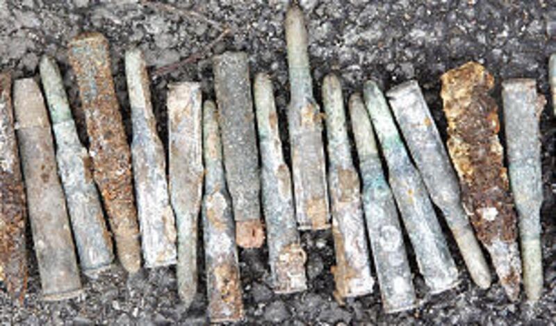 Finding old ammunition is a common occurrence in Germany.