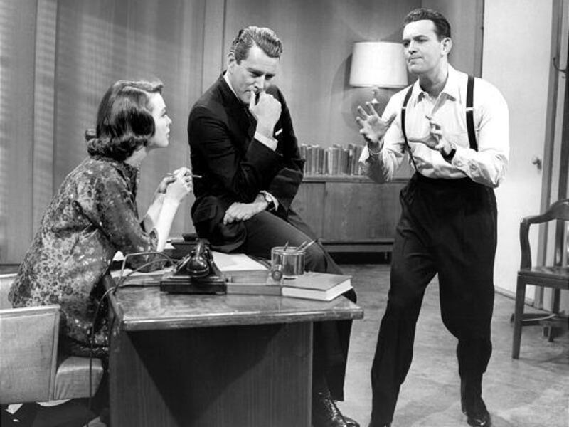 Barbara Rush, John Forsythe and Larry Blyden star in 1959's "What Makes Sammy Run?"