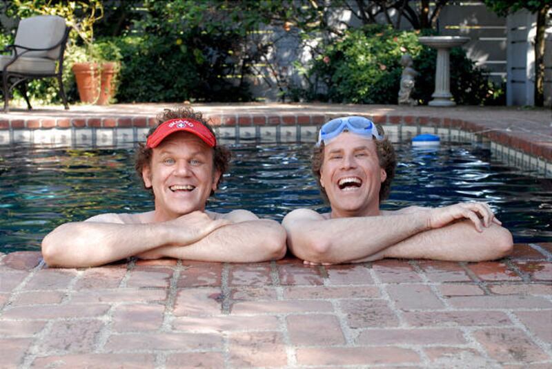John C. Reilly, left, and Will Ferrell play adult adolescents who live with their respective single parents and become "Step Brothers."