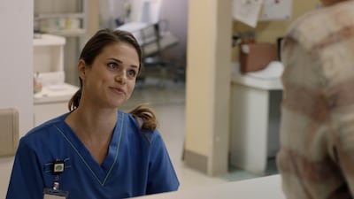 Ginger (Kelsey Reinhardt), nurse intern, meets Zach in “Run the Race."