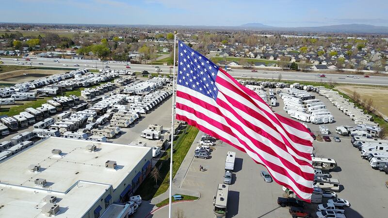 Statesville, North Carolina, is suing a business for violating a city ordinance of flying an American flag that is way too big.