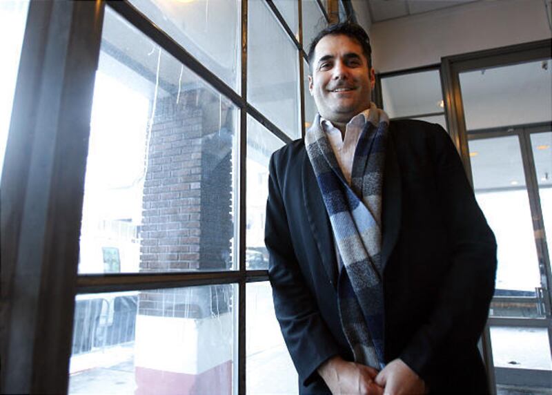 Nick Urata of indie band DeVotchKa poses at the Kimball Art Center in Park City Wednesday.