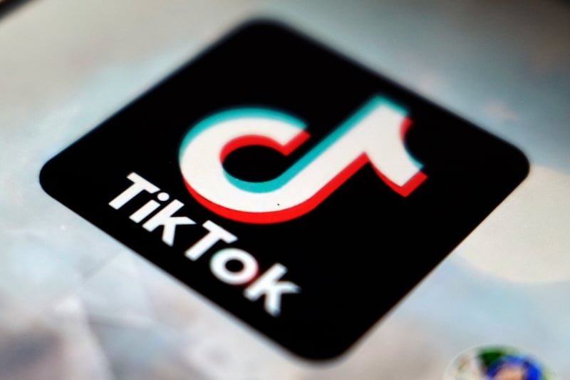 The TikTok app logo appears in Tokyo, on Sept. 28, 2020.