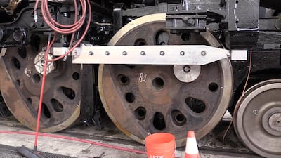 Big Boy Engine 4014, which is being restored in a Union Pacific building in Cheyenne Wyoming, weighs over 600 tons and is 132 feet long. The engine will be the guest of honor at a celebration May 9 at Ogden's Union Station as part of the 150th anniversary