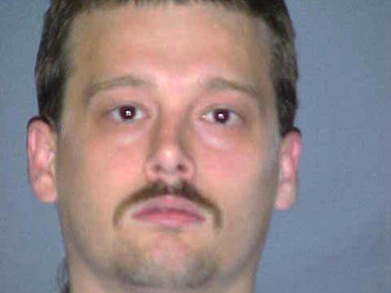 This dated Oct. 2, 2003 photo provided by the Oklahoma Department of Corrections shows Jeffrey David Matthews. Matthews is scheduled to be executed Tuesday for the Jan. 27,1994 murder of 77-yer-old Otis Earl Short, his great uncle, during a robbery.