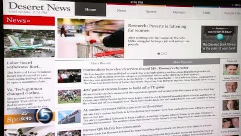 The Deseret News has officially launched a new app for iPads and iPhones.