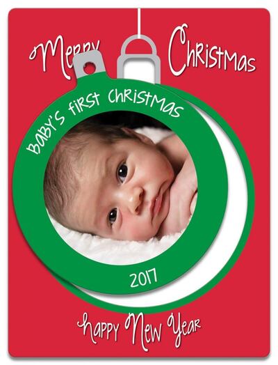 Photopog ornament card