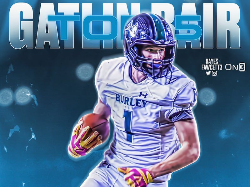 Wide receiver Gatlin Bair of Burley, Idaho, is a member of The Church of Jesus Christ of Latter-day Saints and one of the top college football recruits in the Class of 2024. On Sunday he announced that he is considering Nebraska, Michigan, TCU, Boise State and Oregon.