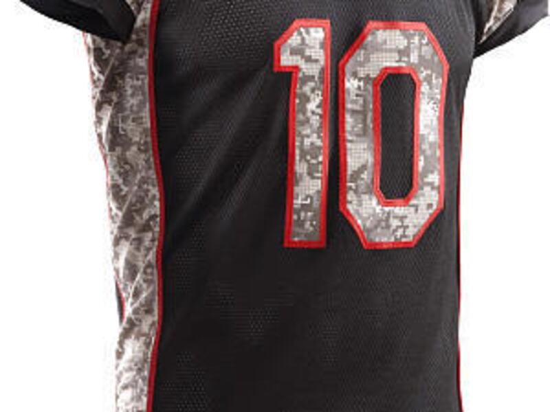 Utah's football team will wear this digi-camouflage jersey in Nov. 6 TCU game as part of the Wounded Warrior Project to honor U.S. Armed Forces.