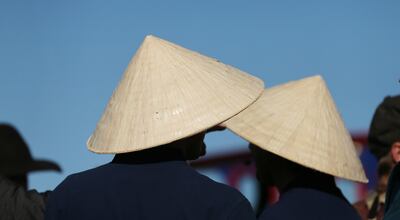 “As One” entertainers wait to perform during the 150th anniversary celebration of the completion of the transcontinental railroad at the Golden Spike National Historical Park at Promontory Summit on Friday, May 10, 2019.