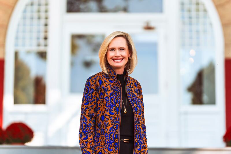 Bonnie H. Cordon, former Young Women general president, poses for a photo on the Southern Virginia University campus in Buena Vista, Virginia. Sister Cordon was named the university’s 10th president on Oct. 13, 2023.