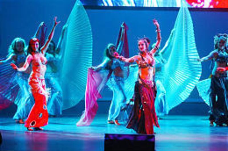 Bellydance Superstars combines the art of belly dancing with Arabian music, "Riverdance"-style